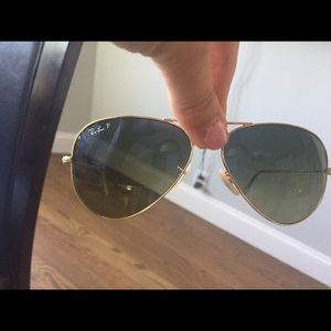 Ray ban blue gradient aviator sunglasses